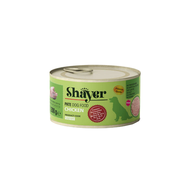 25254865 کنسرو سگ شایر مدل پته مرغ (Shayer Chicken Pate)