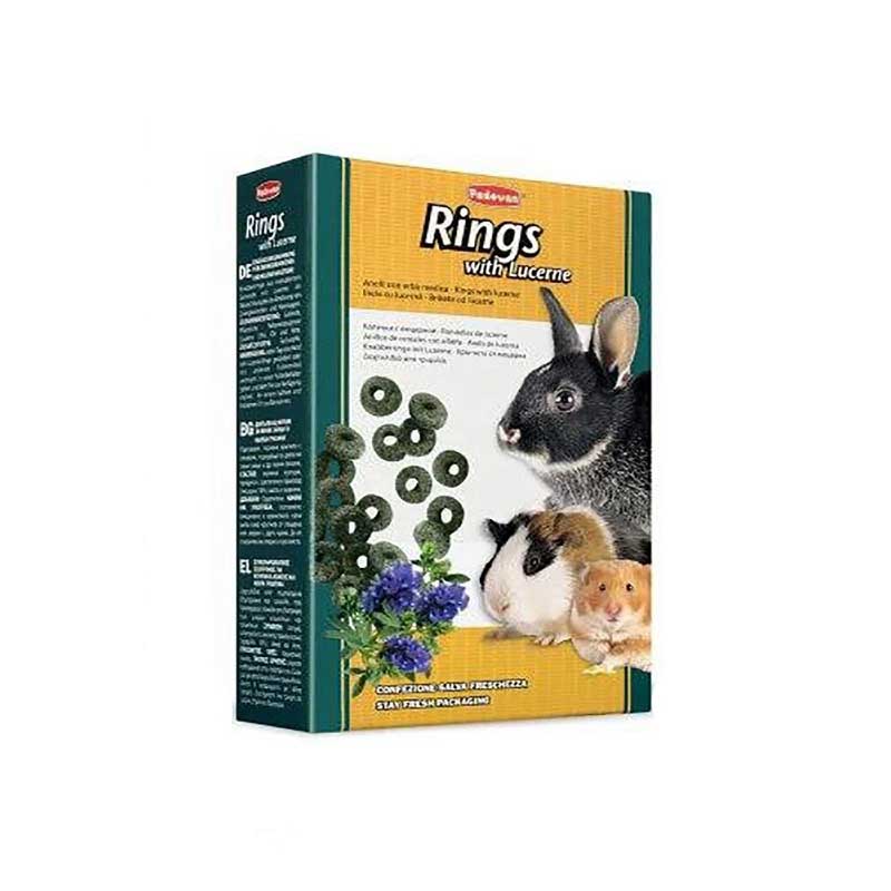 Padovan-Rings-with-Lucerne تشویقی جونده 150 گرمی Padovan-Rings