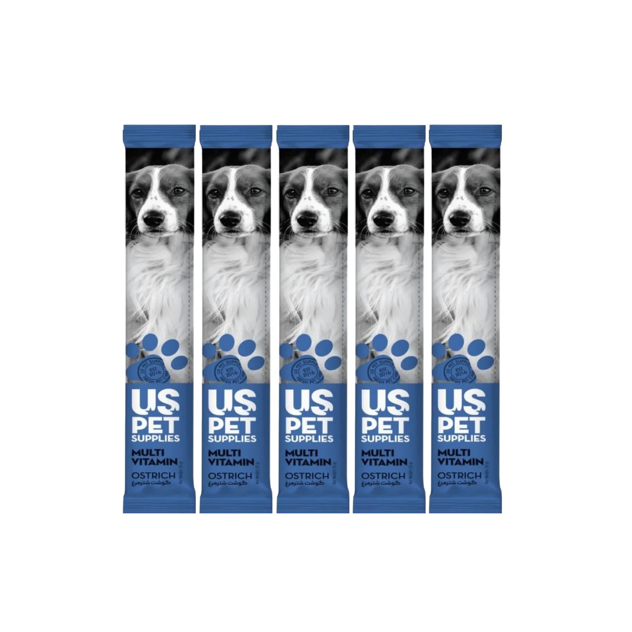 US Pet dog-ice-cream-Ostrich 20gr بستنی سگ با طعم شترمرغ مدل مولتیویتامین US Pet