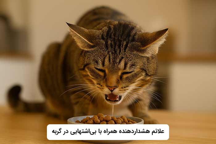 علائم هشداردهنده همراه با بی‌اشتهایی در گربه