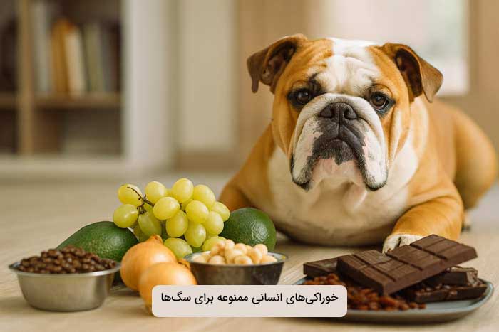 خوراکی‌های انسانی ممنوعه برای سگ‌ها​