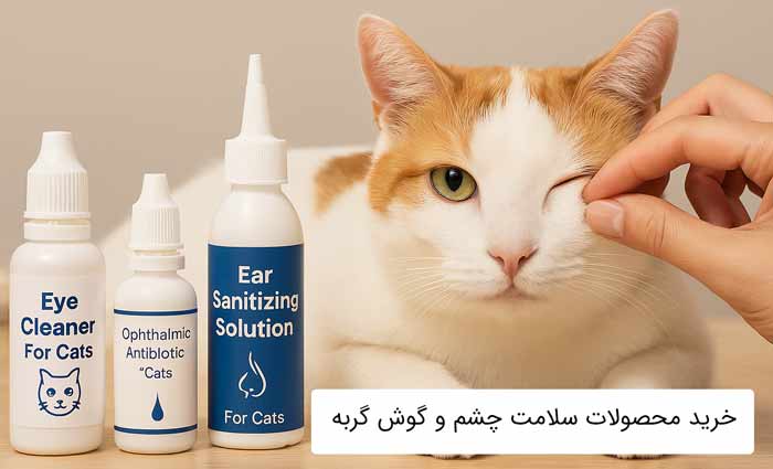 خرید محصولات سلامت چشم و گوش گربه