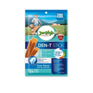 استیک تشویقی سگ با طعم ماهی ۶۰ گرمی Jerhigh Dental Fish