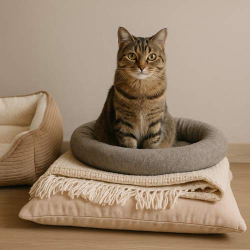 بالشت، تشک و پتو گربه