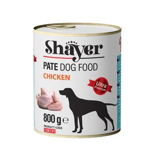 کنسرو سگ با طعم مرغ 800 گرمي Shayer