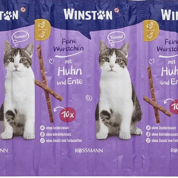 تشويقي گربه مدادي با طعم مرغ و اردک ۵۰ گرمي Winston تشويقی گربه مدادی با طعم مرغ و اردک 50 گرمی Winston
