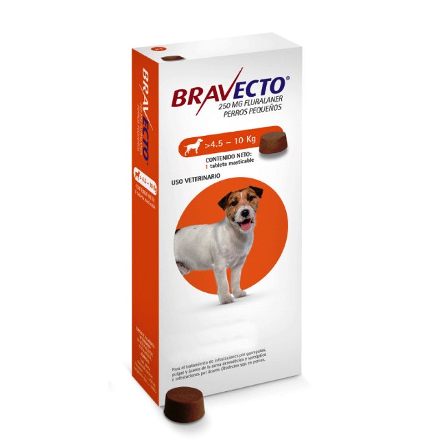 قرص ضد کک و کنه سگ Bravecto (4.5 تا 10 کیلو)