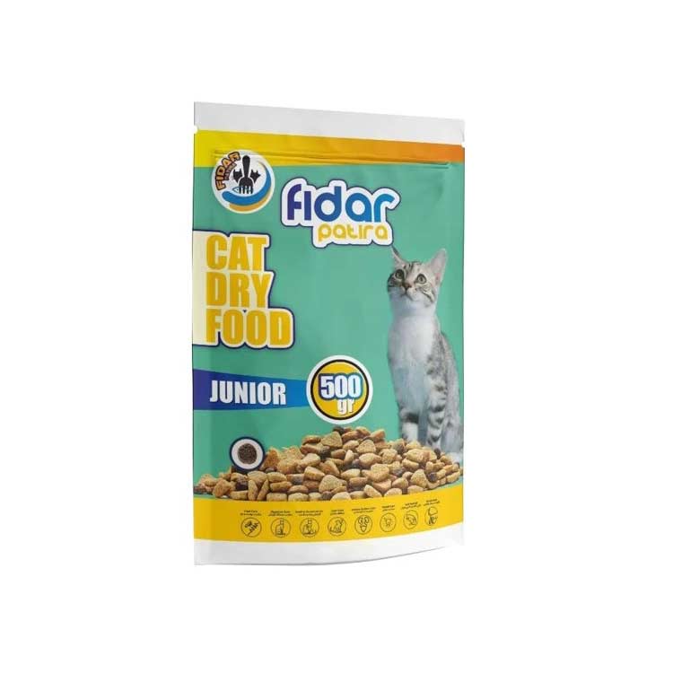 Fidar-Patira-Cat-Dry-Food-Junior-–-500gr غذای خشک گربه فیدار مدل Junior وزن 500 گرم