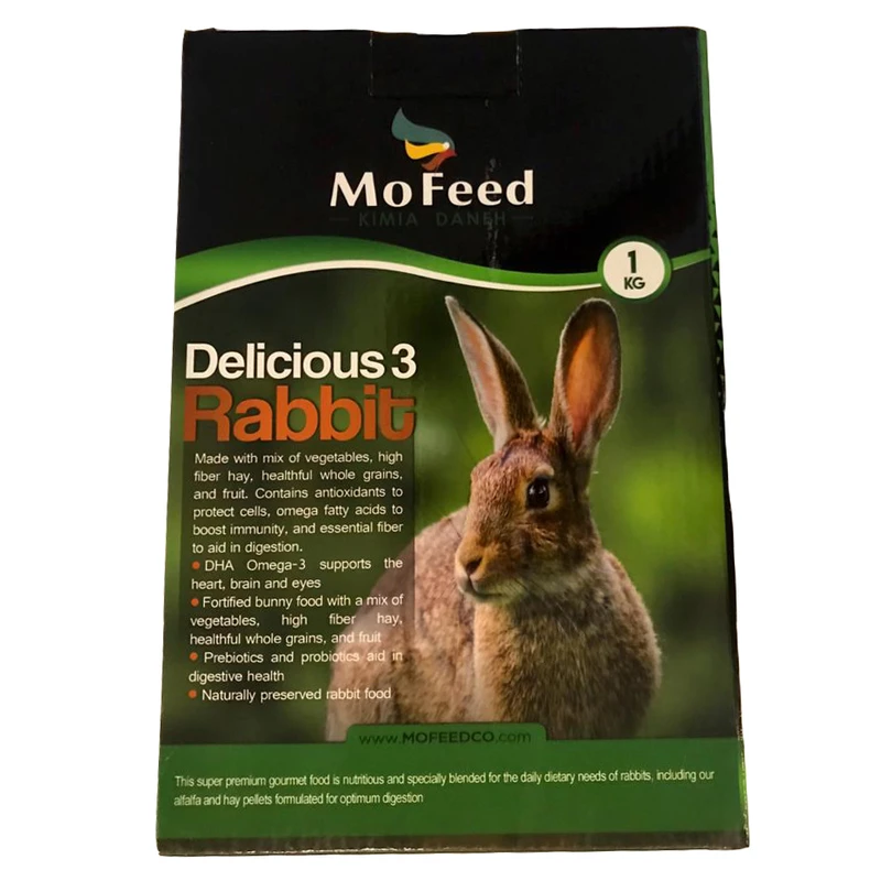 MoFeed Delicious Rabbit Food 1k غذای خرگوش آجیلی 1 کیلویی مفید MoFeed Delicious Rabbit Food