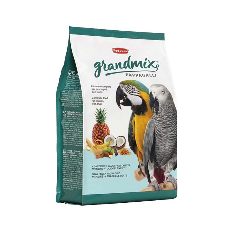 Padovan-GrandMix-Pappagalli-600-kg غذای کامل طوطی Padovan مدل Grandmix Pappagalli