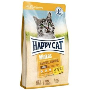 غذا خشک گربه بالغ نيم کيلوگرمی Happy Cat Hairball Minkas