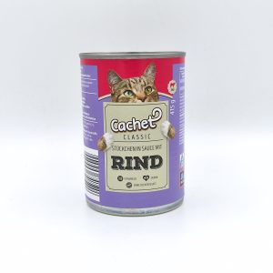 کنسرو گربه Cachet Classic با طعم گوشت گاو (Rind)