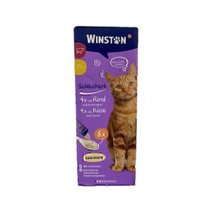 بستني گربه وينستون دانه‌اي طعم گوشت و پنير Winston