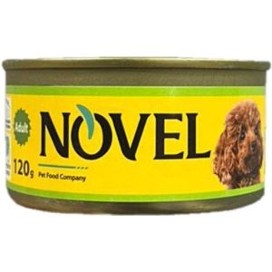 کنسرو سگ با طعم گوشت خالص مرغ و سبزيجات ۱۲۰ گرمی Novel