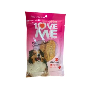 تشویقی سگ 60 گرمی با طعم چیکن جرکی LoveMe Chicken Jerky