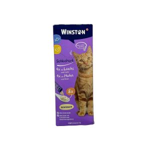 بستنی گربه با طعم سالمون و اینولین ۱۵ گرمی Winston Mit Laches & Inulin