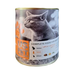 کنسرو گربه با طعم مرغ، کدوتنبل و سنبل‌الطیب US Pet مدل Supplies