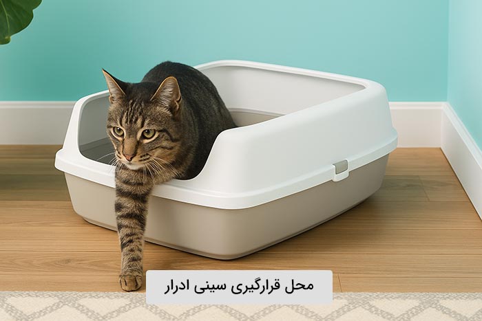 محل قرارگیری سینی ادرار