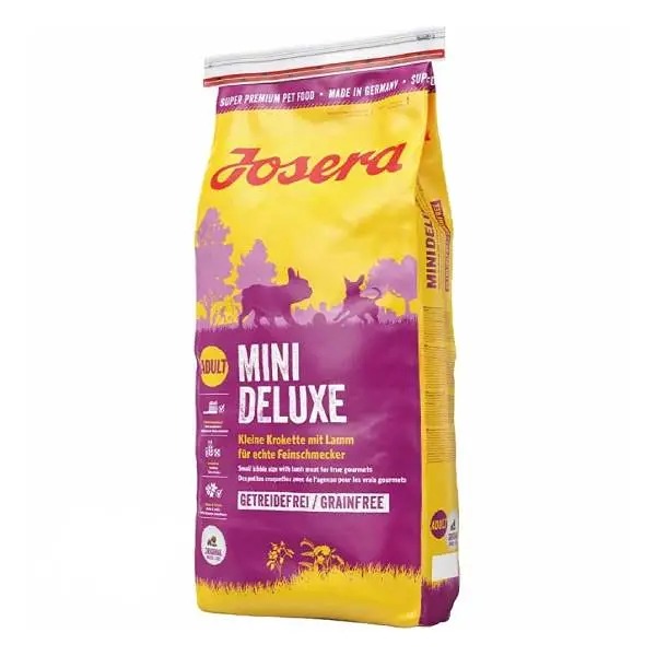 252547802_19_11zon غذای خشک سگ بالغ نژاد کوچک جوسرا با طعم بره مدل Mini Deluxe