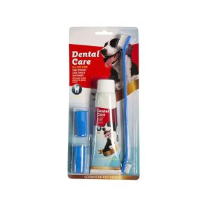 ست مسواک دوطرفه و انگشتی با خمير دندان سگ و گربه Dental Care