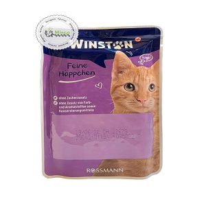 پوچ گربه با طعم بوقلمون و جگر 100 گرمی Winston