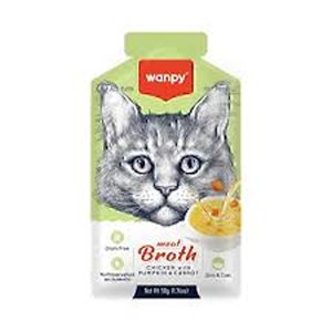 سوپ گربه با طعم هويج Wanpy مدل Chicken Broth
