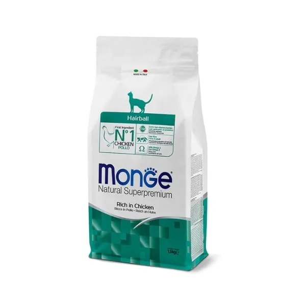money-hairball غذا خشک گربه ۱/۵ کيلوگرمي Monge hairball