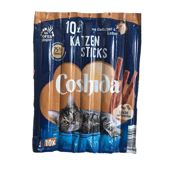 29255816 تشويقی گربه مدادی با طعم گوشت مرغ 5 گرمی Coshida