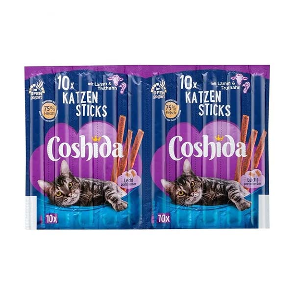 29255817 تشويقی گربه مدادی با طعم گوشت بره و بوقلمون 5 گرمی Coshida