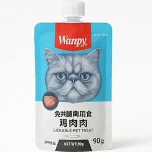پودينگ گربه با طعم مرغ و سبزيجات 90 گرمی Wanpy