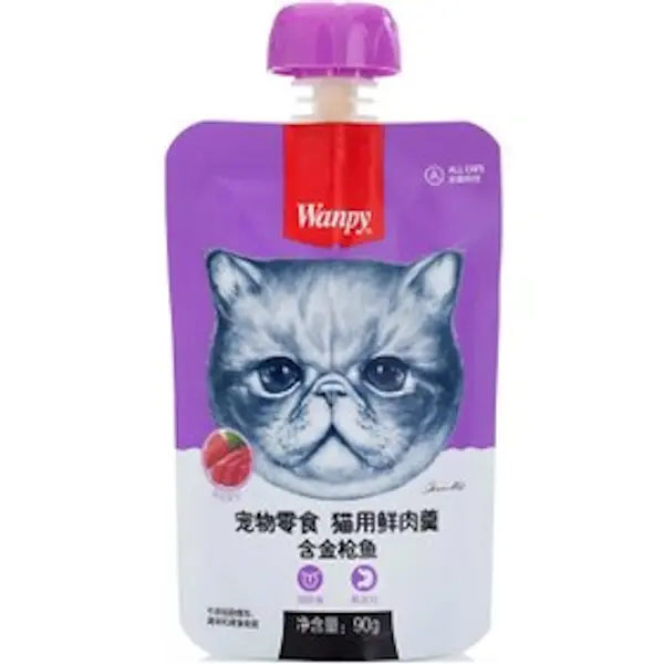 پودينگ گربه با طعم گوشت گاو و سبزيجات 90 گرمی Wanpy